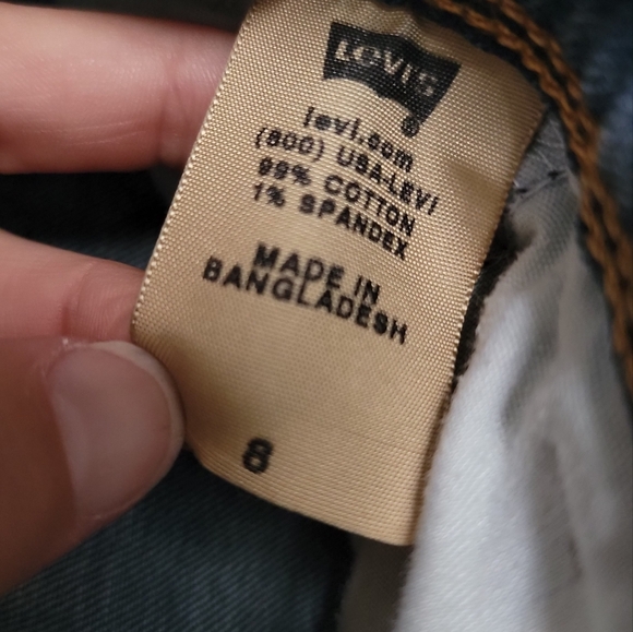 Levi's Cuffed Demin Shorts - Picture 5 of 5